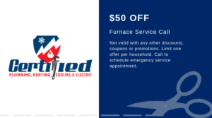 Coupon for $50 off furnace service